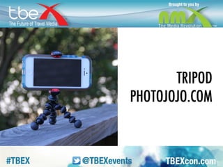 TRIPOD. Great for use with timer or 
headphones – keeps things still, allows you 
to be in shot. Can get a great, fairly 
inexpensive one from photojojo.com. Not 
sponsored, just love the site. 
 