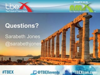 Questions? 
Sarabeth Jones 
@sarabethjones 
 
