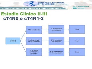 Estadio Clínico II-III
cT4N0 o cT4N1-2
 