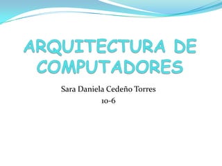 Sara Daniela Cedeño Torres
10-6
 