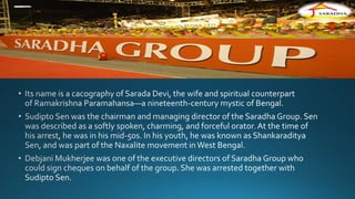Saradha_chit fund_scam_ ppt_lks | PPTX
