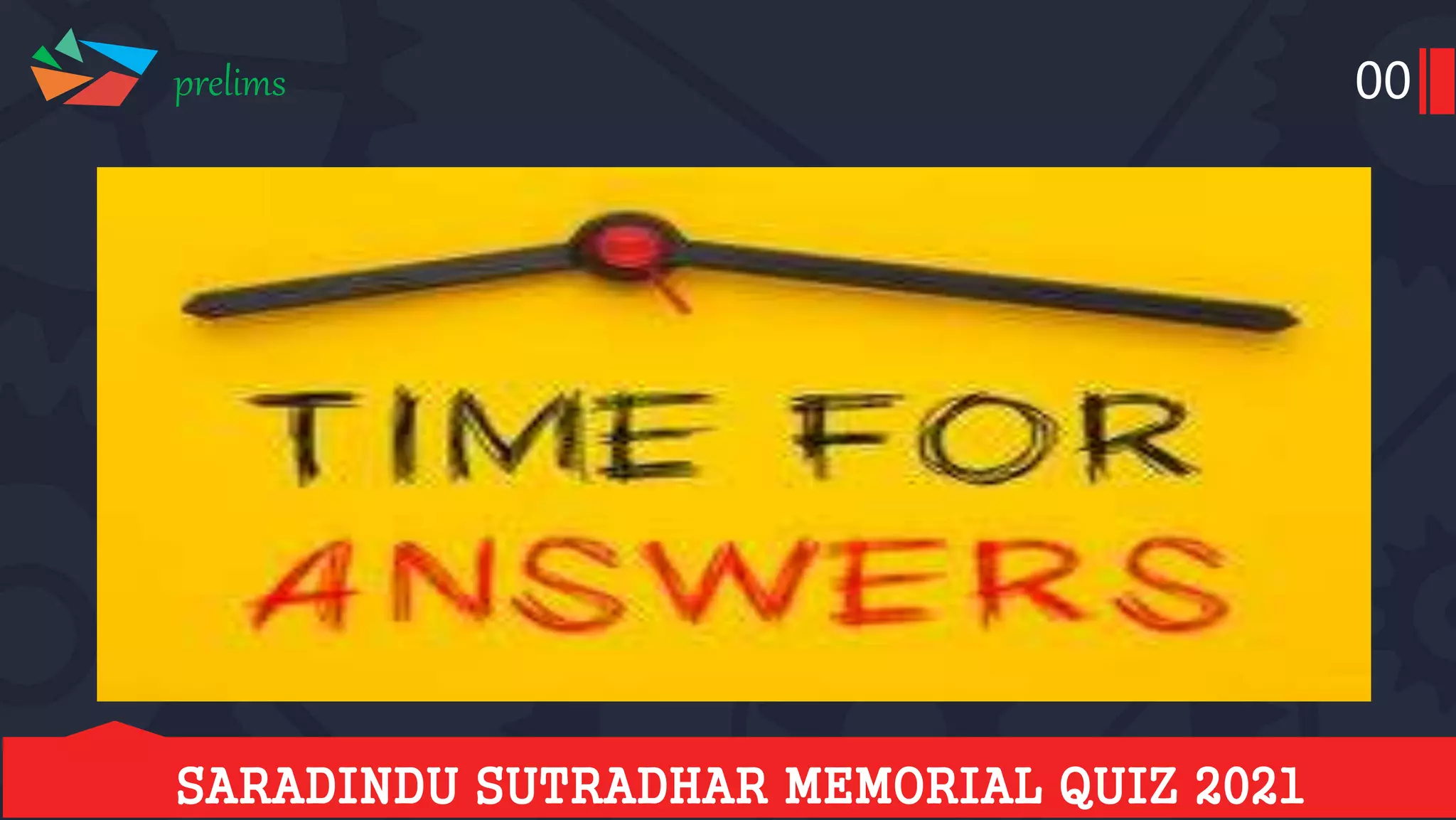 Saradindu sutradhar memorial quiz 2021 prelims answer