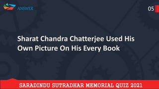 Saradindu sutradhar memorial quiz final 2021 
