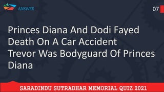 Saradindu sutradhar memorial quiz final 2021 