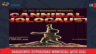 Saradindu sutradhar memorial quiz final 2021 