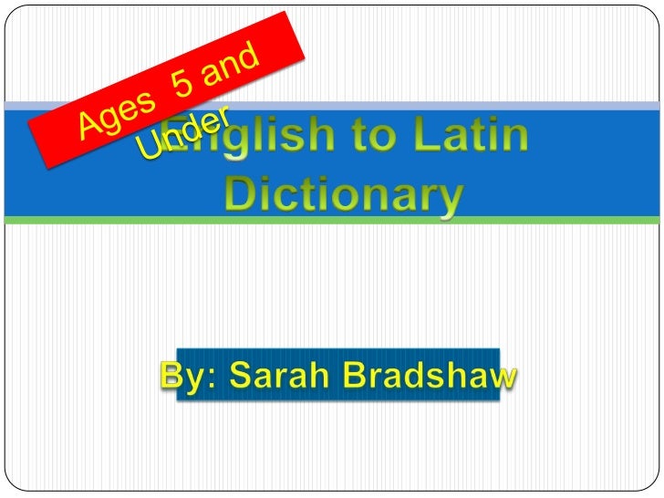 Free Online English Latin Dictionary 54