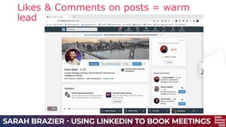 Likes & Comments on posts = warm
lead
 
