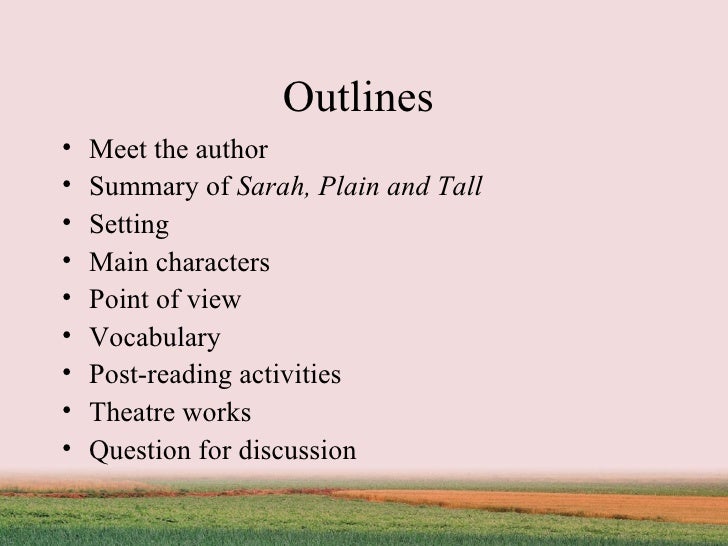 Sarah Plain And Tall P 1 36