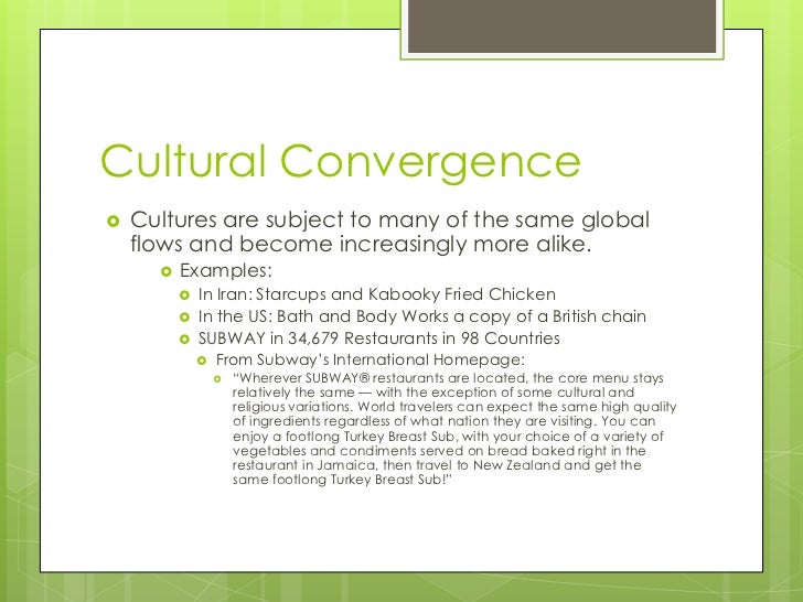 cultural convergence