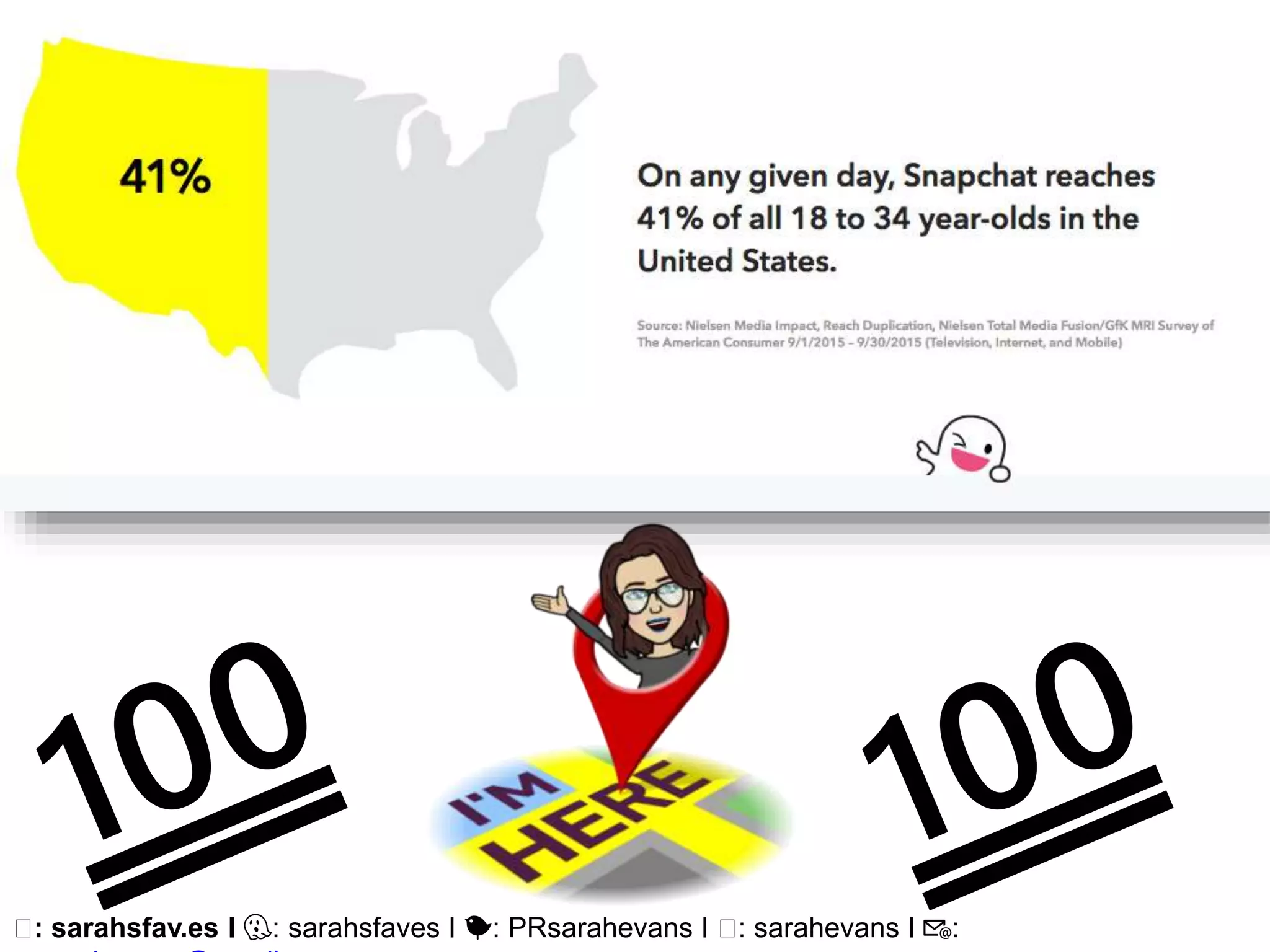 🖥: sarahsfav.es I 👻: sarahsfaves I 🐤: PRsarahevans I 🖥: sarahevans I 📧:
 