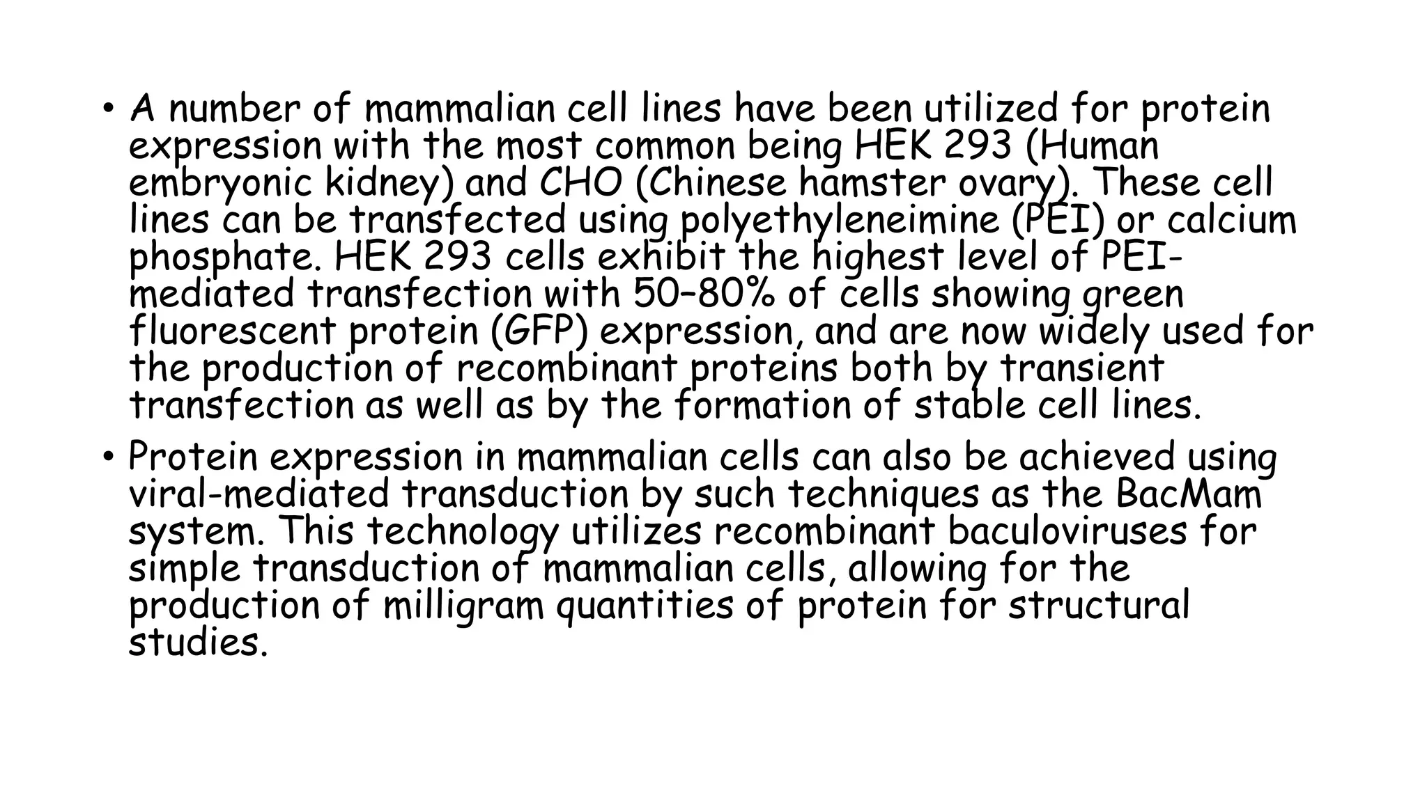 MAMMALIAN CELL EXPRESSION SYSTEM, STRONG PROMOTERS.pptx