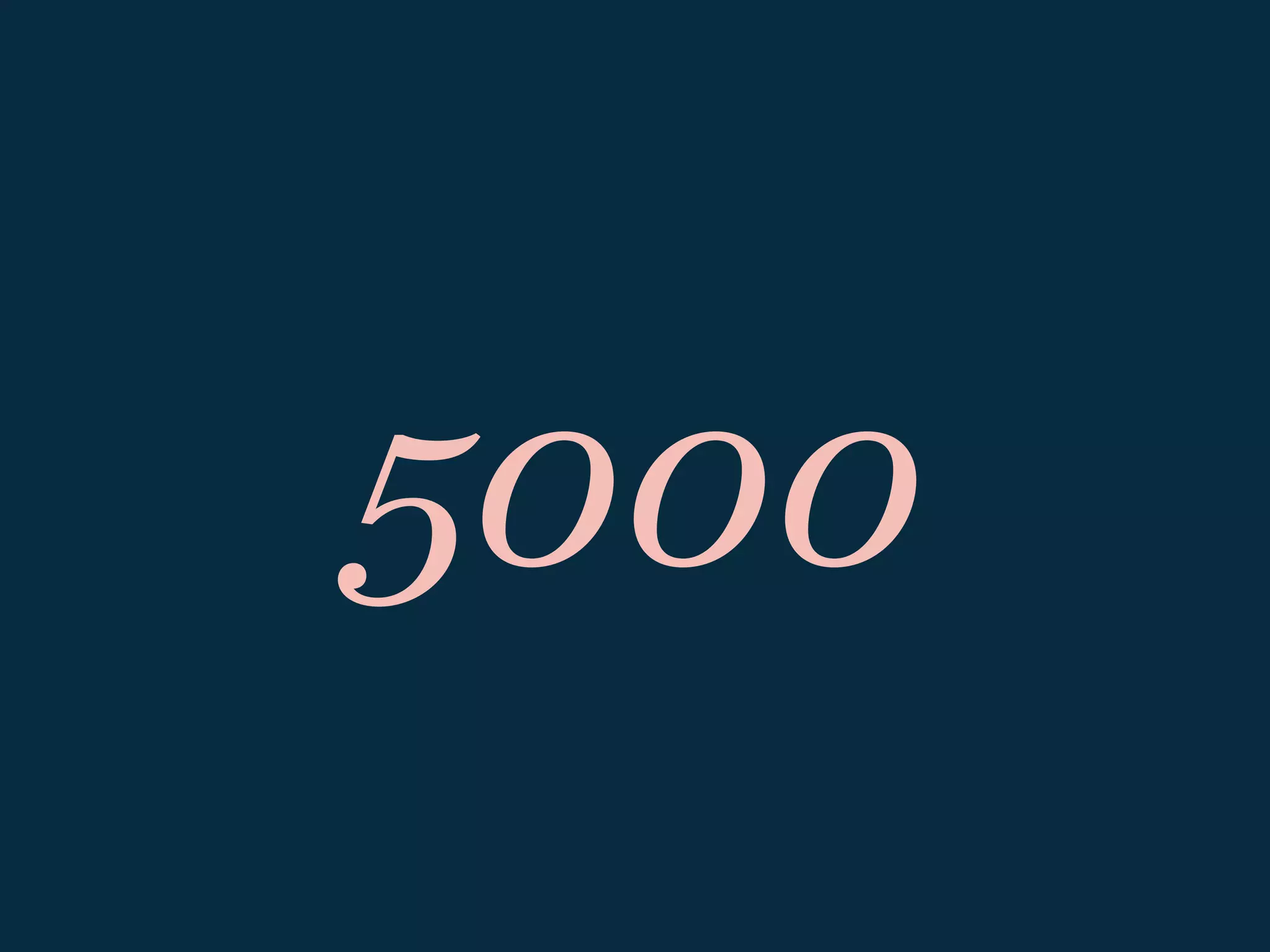 5000
 