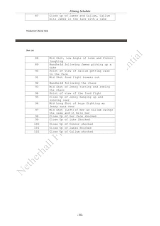 Filming Schedule

-14-

 