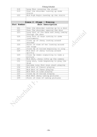 Filming Schedule

-16-

 