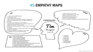 #5 EMPATHY MAPS
Design Thinking Action Lab 2013
 