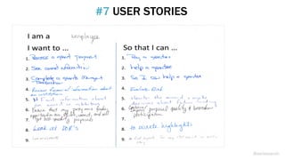 #7 USER STORIES
@weisesarah
 