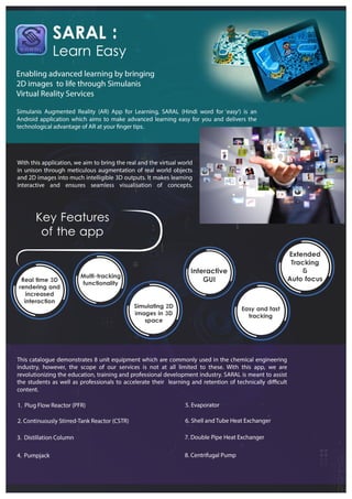 Saral app. catalogue