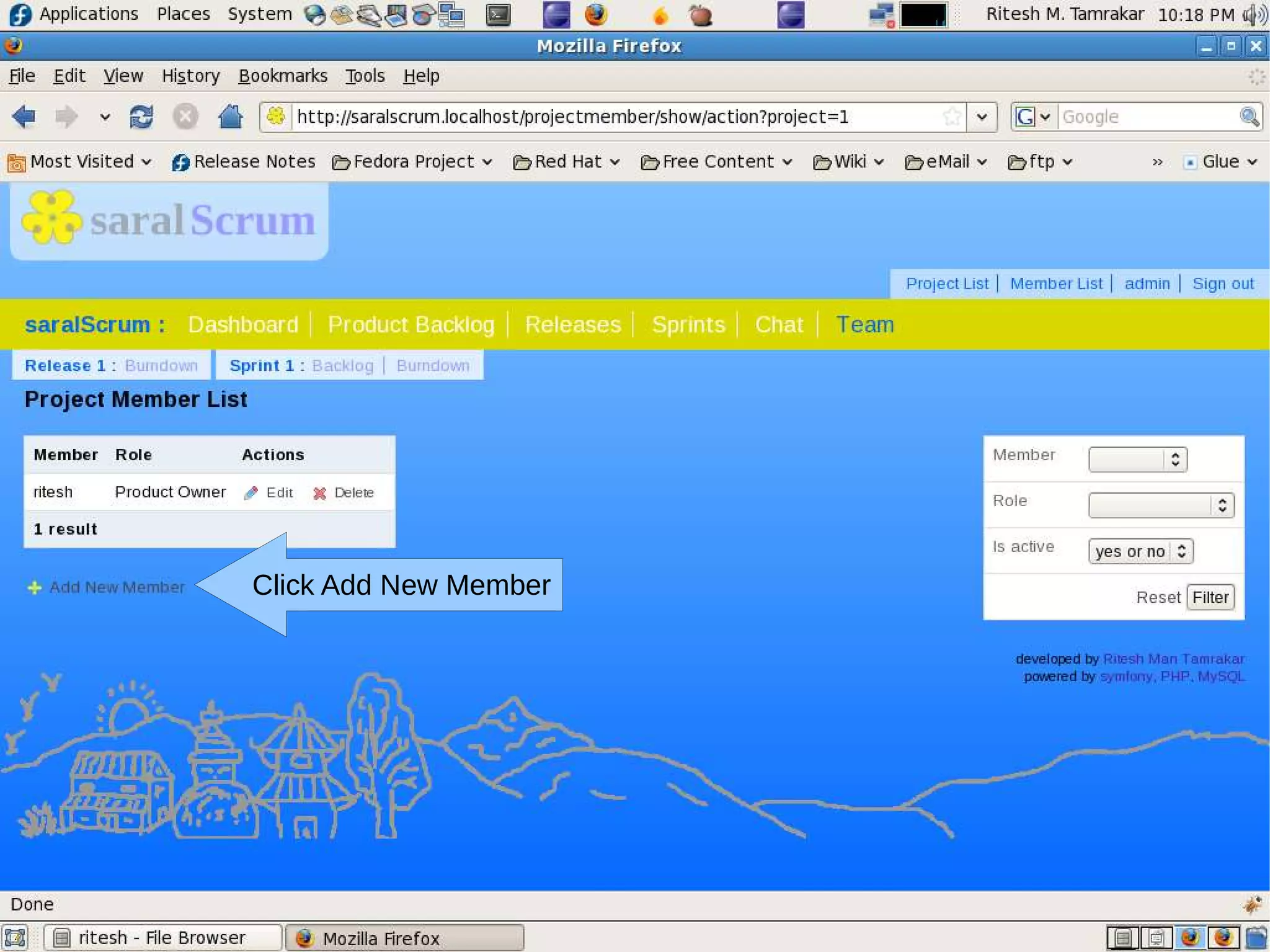 Click Add New Member
 