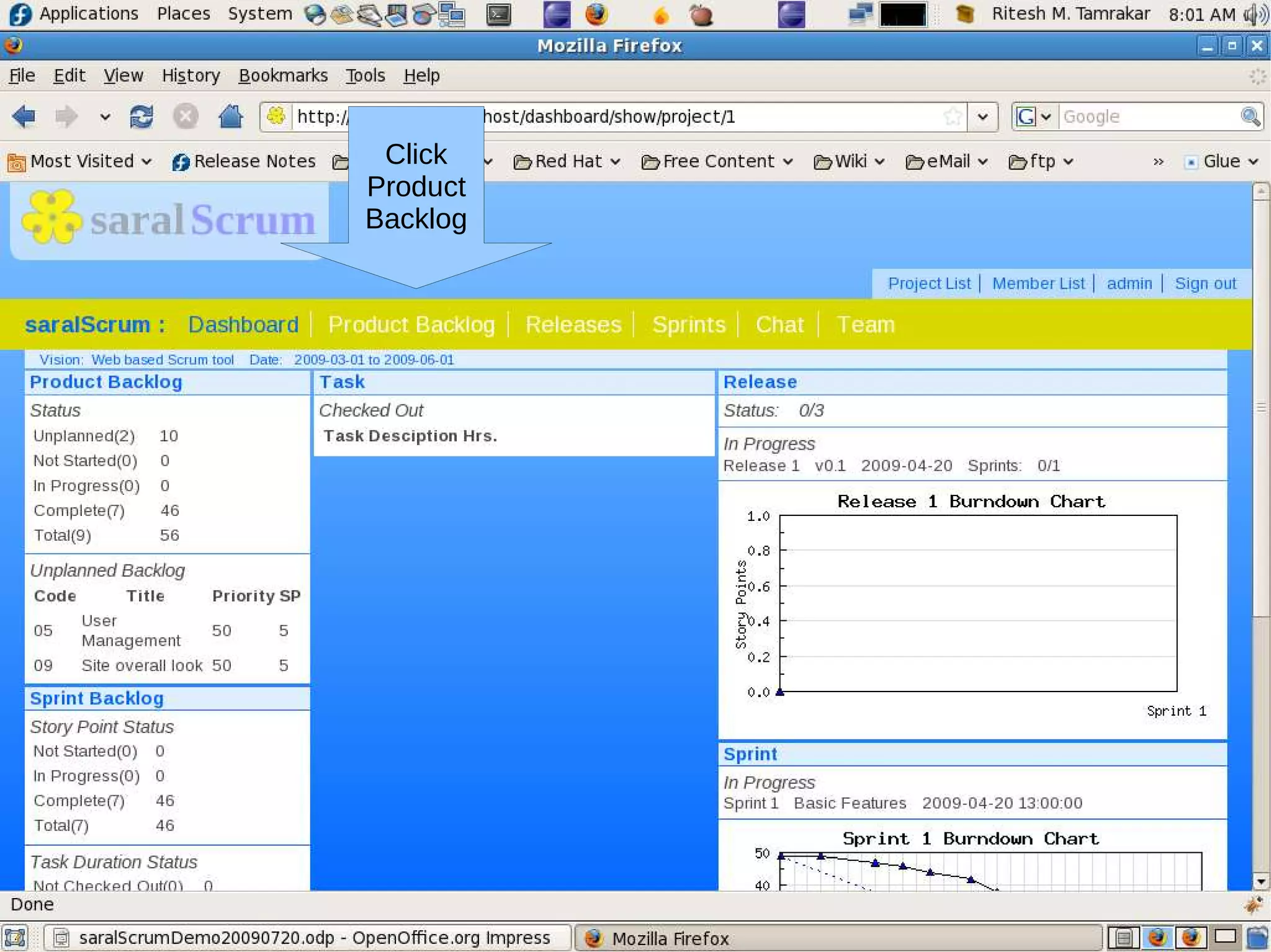 Click
Product
Backlog
 