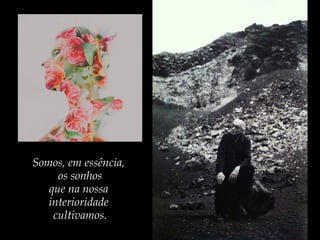 Somos, em essência,
os sonhos
que na nossa
interioridade
cultivamos.
 