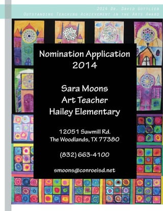 Sara moons nomination entry