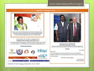 www.saranalayamtrust.org.in

 