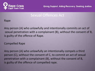 SA Rape Crisis | Counselling