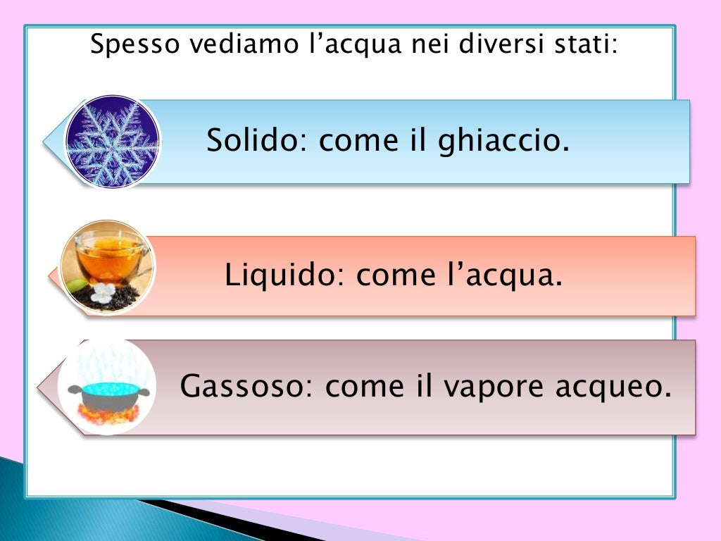 Gli stati della materia