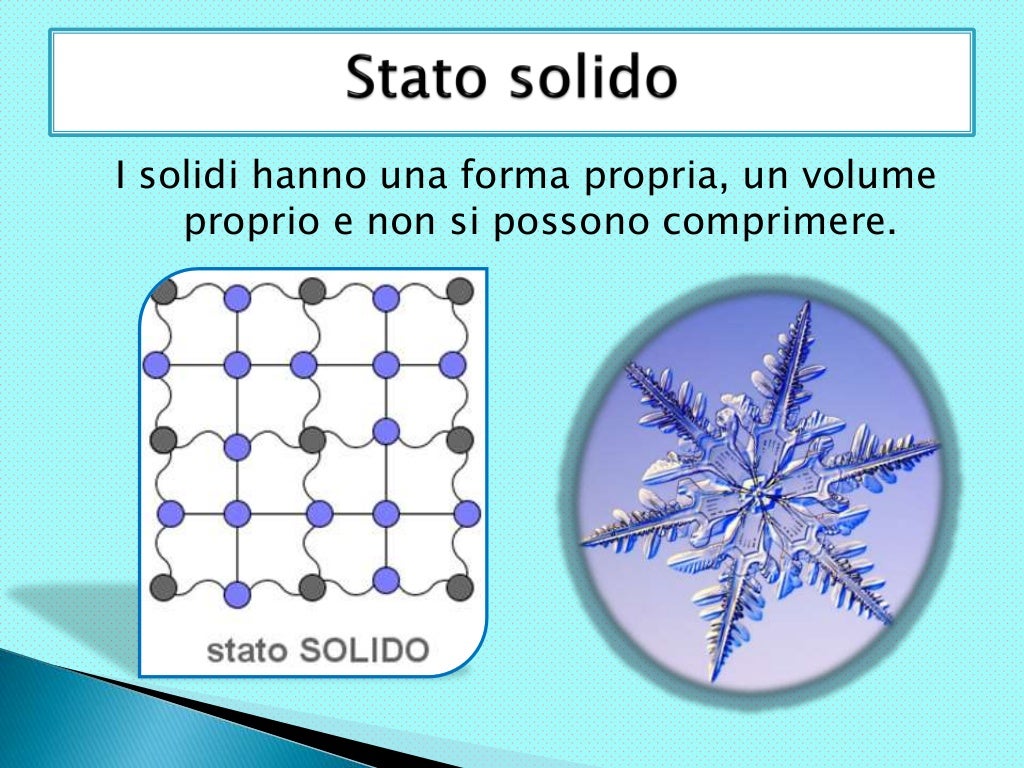 Gli stati della materia