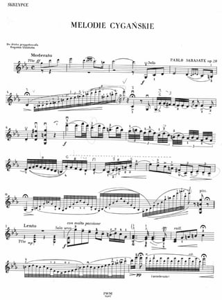 Sarasate   zigeunerweisen (violin solo)