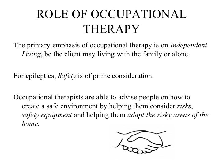 an overview of occupational therapist Our occupational therapists help people with daily living skills and care for people who have overview conditions we treat occupational therapy services. an overview of occupational therapist Our occupational therapists help people with daily living skills and care for people who have overview conditions we treat occupational therapy services.