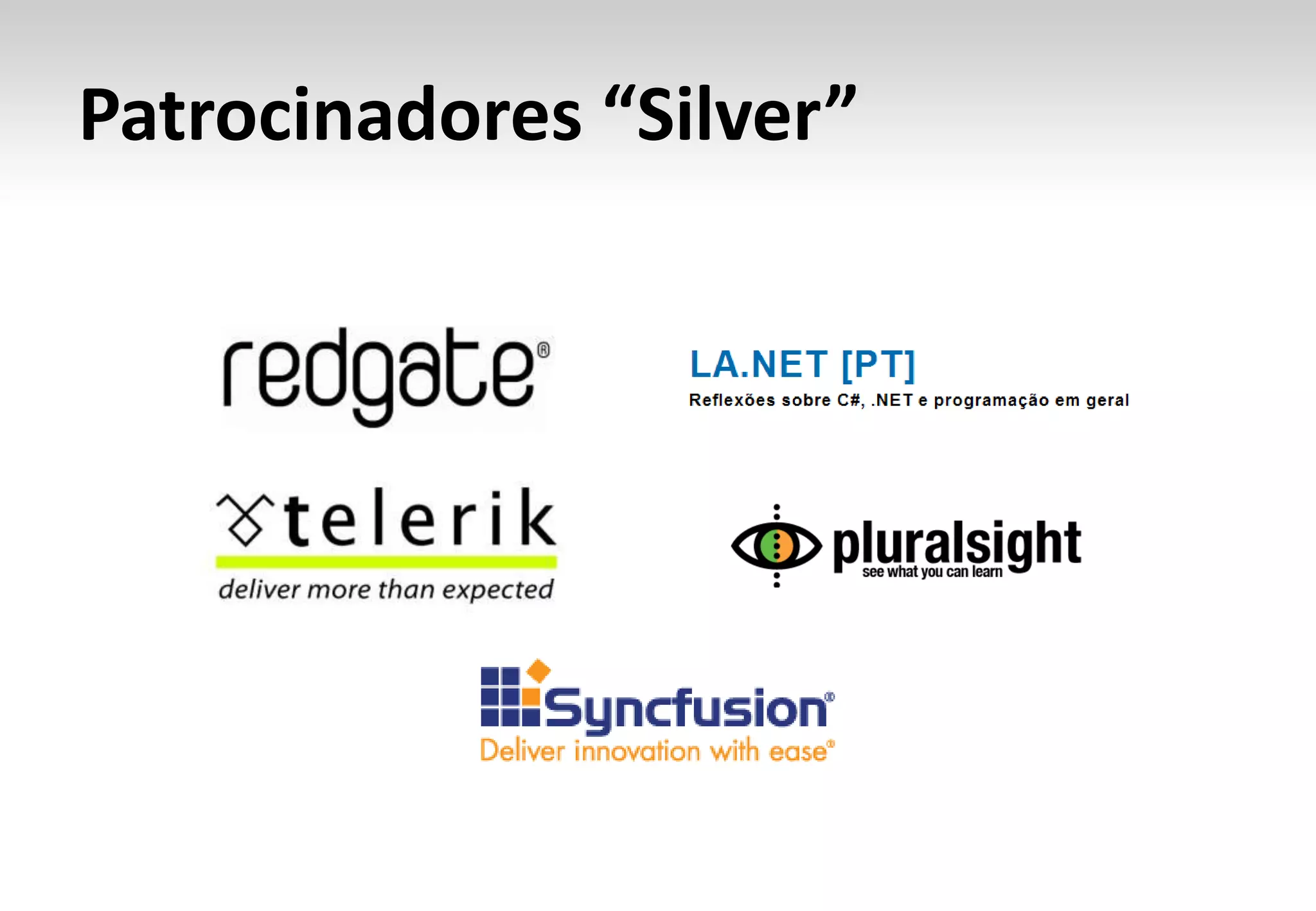 Patrocinadores “Silver”

 