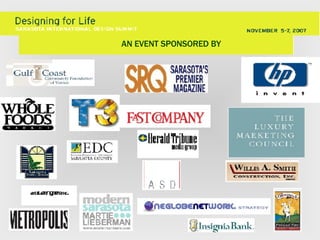 AN EVENT SPONSORED BY 