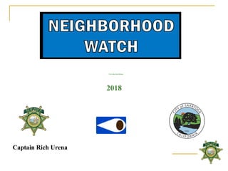 2018
West Valley Patrol Division
Captain Rich Urena
 