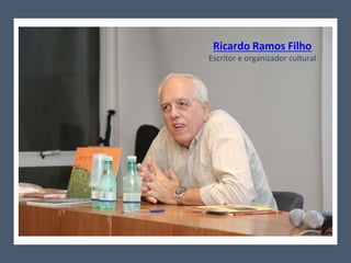 Ricardo Ramos Filho
Escritor e organizador cultural
 