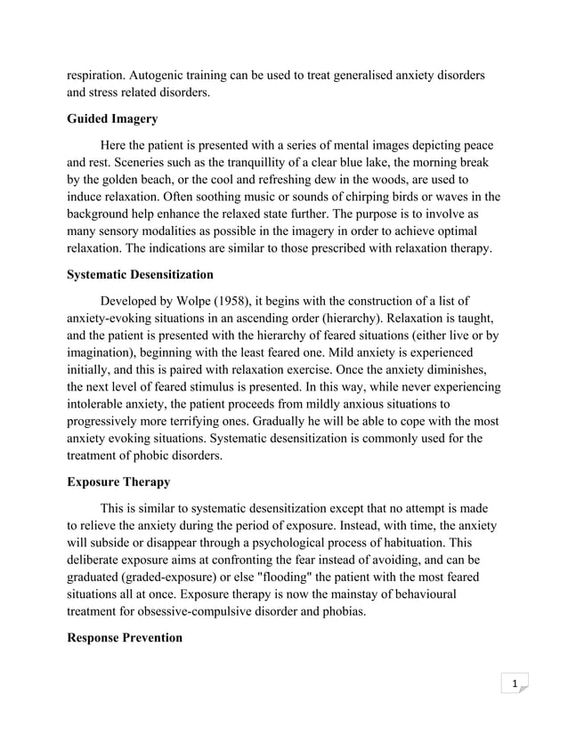 Psychology Internship Report