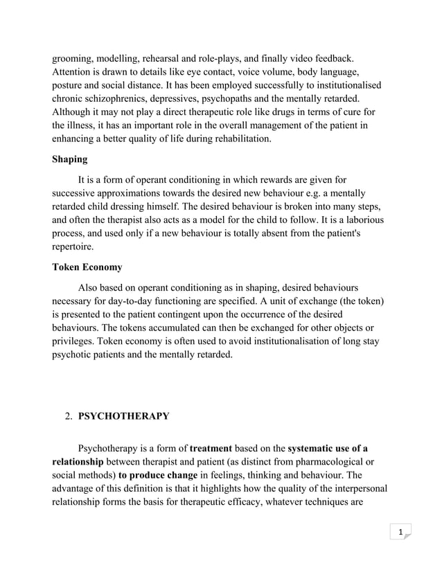Psychology Internship Report