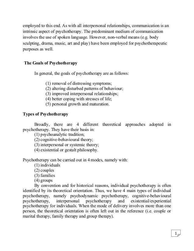 Psychology Internship Report