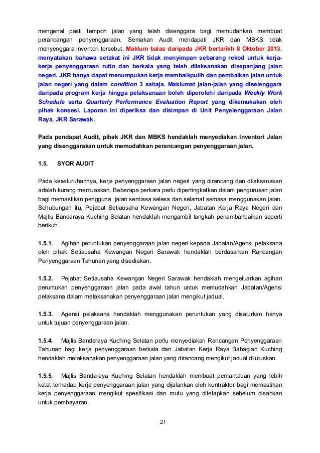 Laporan Ketua Audit Negara 2012 Negeri Sarawak Siri 3