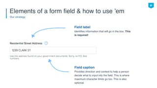 Form Field Dictionary Designing the conversation: Don't forget your form fields | PDF