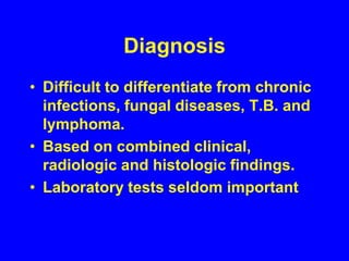 Lymph nodes with rim (eggshell) calcification (arrow) are rare in sarcoidosis but common in silicosis.