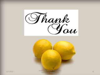 Sarcoidosis Prof. Dr. Saad S Al Ani
12/7/2012                                         32
                Khorfakkan .Sharjah ,UAE
 