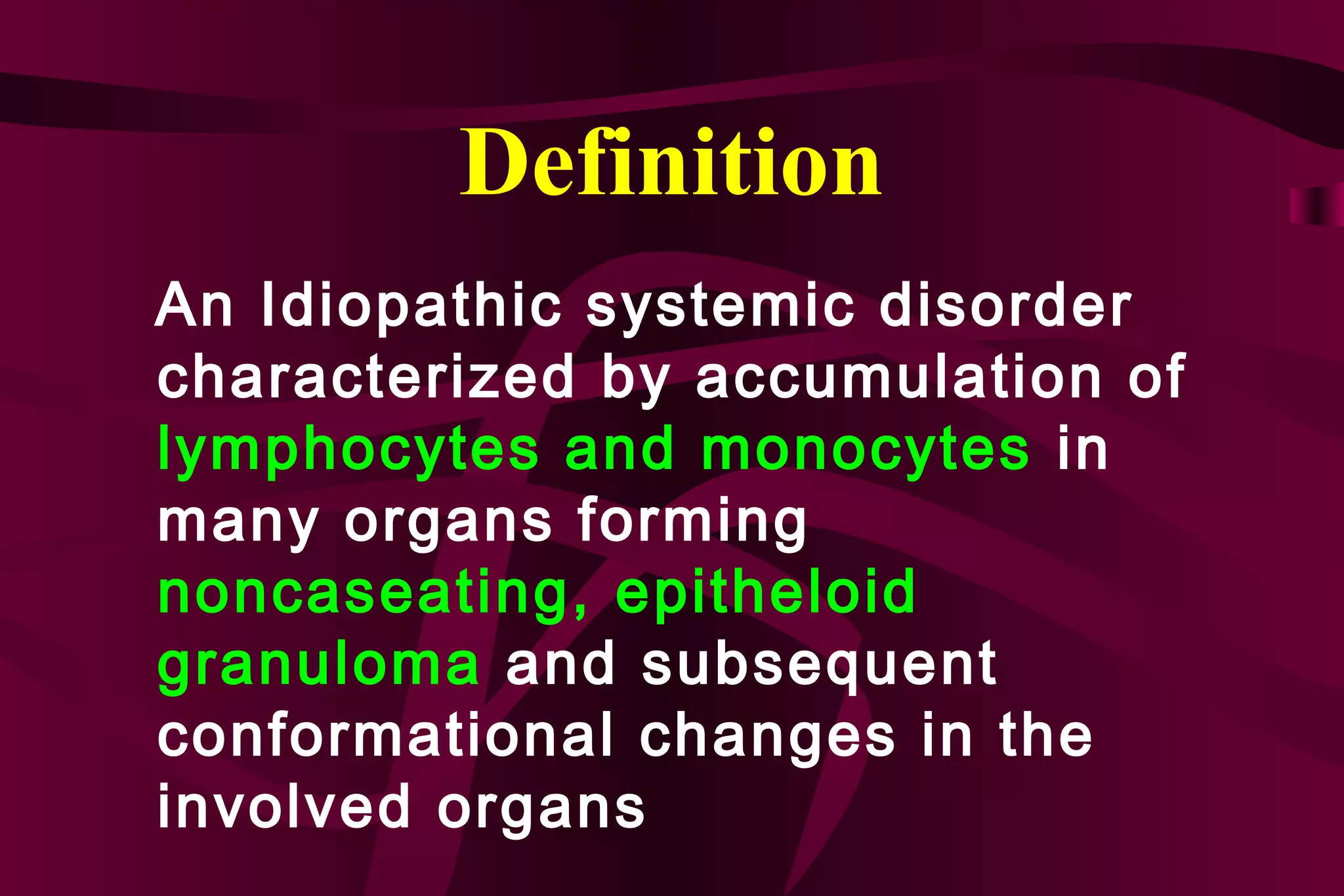 Noncaseating Definition Sarcoidosis | PPT