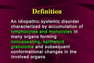 Noncaseating Definition Sarcoidosis | PPT