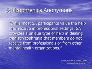 Schizophrenia: The Truth