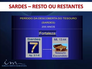 SARDES – RESTO OU RESTANTES
 