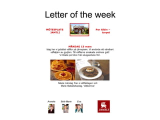Letter of the week 