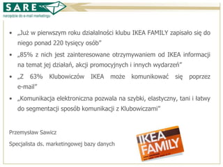 Case study w programie lojalnościowym IKEA Family