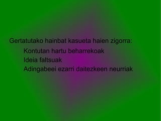 Kalumniak eta Irainak. 