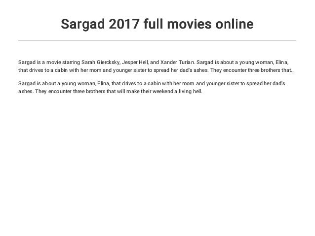 Sargad 2017 Full Movies Online
